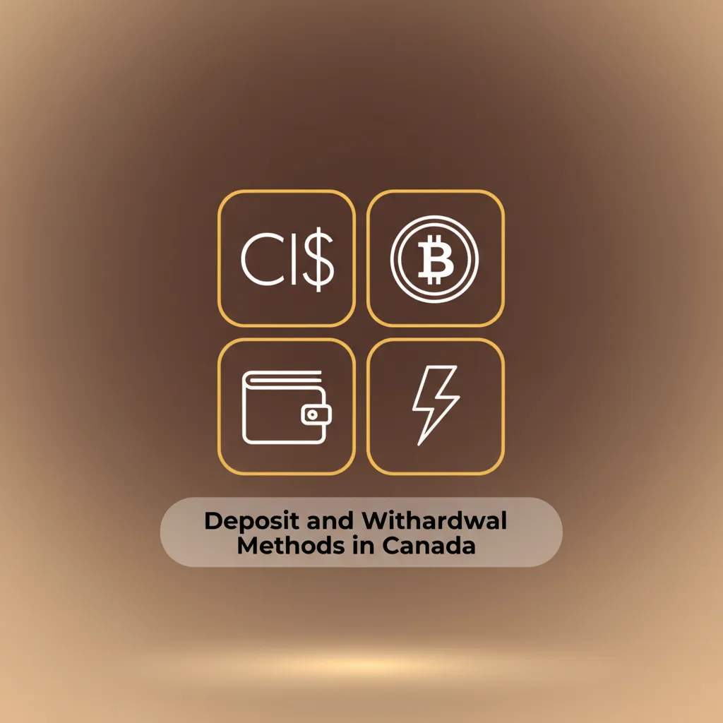 Payment logos for Canadian deposits and withdrawals: Visa, Mastercard, Skrill, Paysafecard, Apple Pay, Crypto, bank transfer.