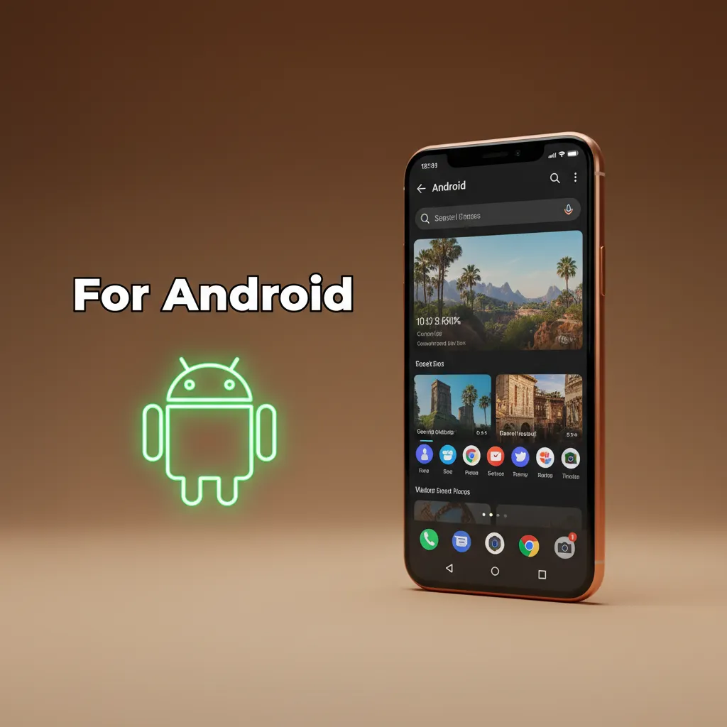 Android app install guide: download APK, allow installs, install, log in, set preferences. Needs ~100 MB, supports Android 8+.