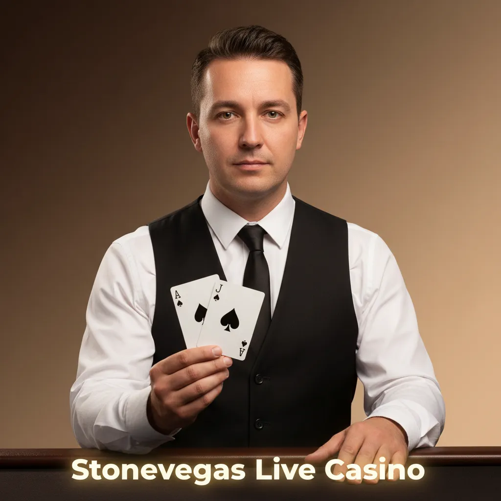 Stonevegas Live Casino with live dealers for blackjack, roulette, baccarat and game shows, HD streams for Canada.
