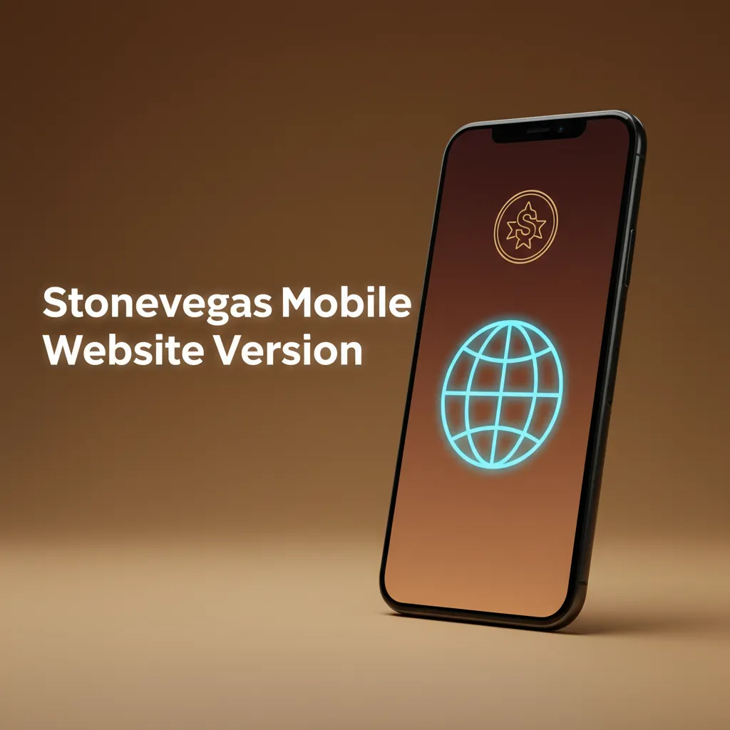 Mobile browser shows Stonevegas site with sports betting, casino, payments, and account tools—no app needed.